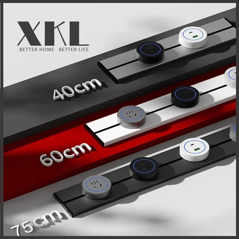 MODERN Track Socket Rail Wall Mounted Movable Sockets High End