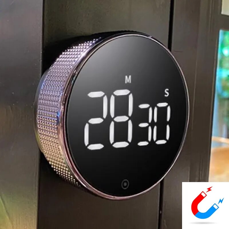 LED Digital Kitchen Timer For Cooking Shower Magnetic Electronic Digital Timer