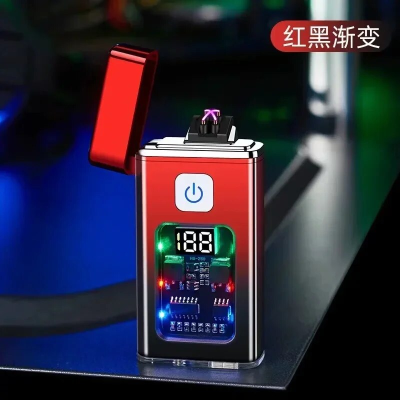 Rechargeable Electric Lighter Cool Windproof Dual ARC Plasma Lighters