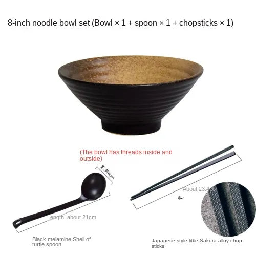 Japanese creative tableware set, commercial bamboo hat ceramic bowl