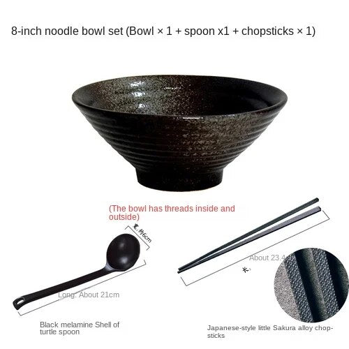 Japanese creative tableware set, commercial bamboo hat ceramic bowl